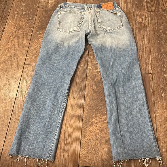 Lucky Brand Cuffed Dream Crop Straight‎ Leg Jeans Sz 6/28 - Picture 4 of 5
